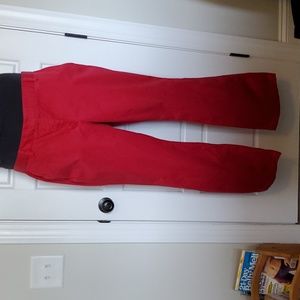 Red boot cut dress pant